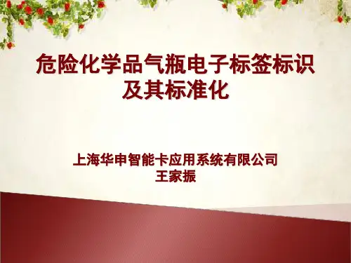 危险化学品气瓶电子标签标识及标准化(PPT 41页)