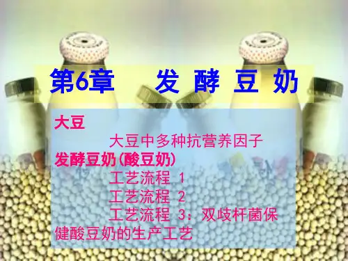 第6章发酵豆奶.
