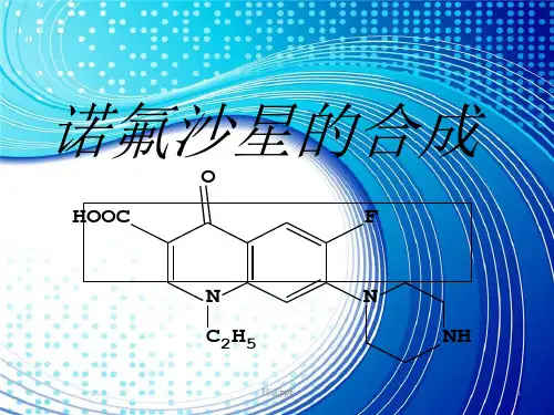 《诺氟沙星的合成》PPT课件