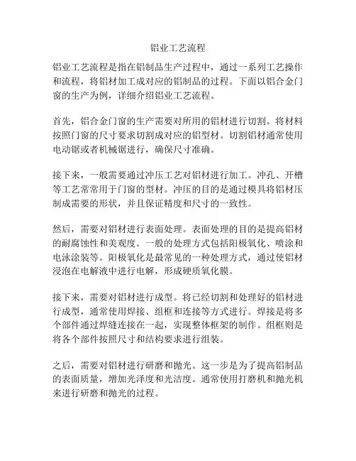 铝业工艺流程