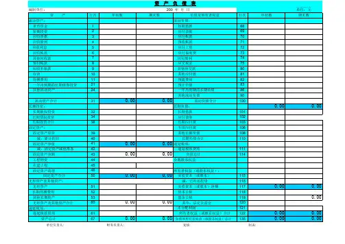 123现金流量表自动生成模板