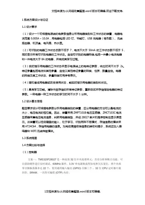 电子设计竞赛论文