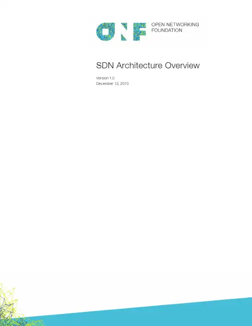 SDN-architecture-overview-1.0 SDN架构