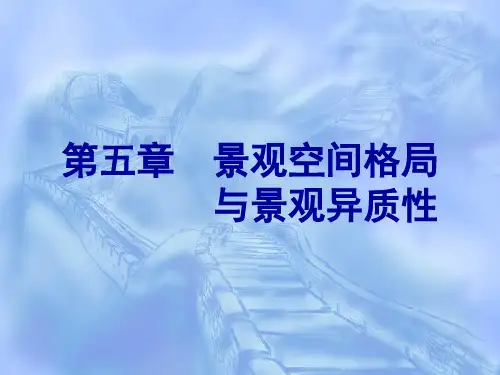 景观生态学课件5景观空间格局与景观异质性