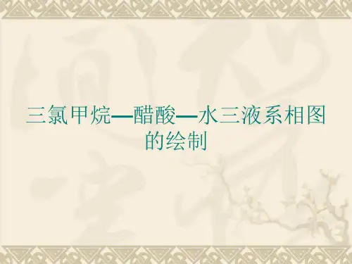 三氯甲烷—醋酸—水三液系相图的绘制
