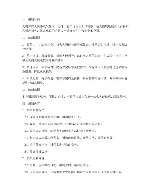 火灾疏散应急预案编制导则