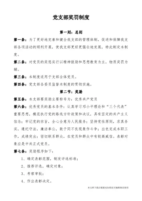 党支部奖惩制度(精品文档)_共3页