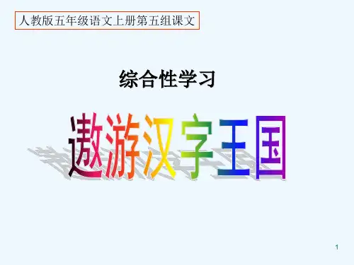 人教版五年级语文上册第五组《遨游汉字王国》课件-