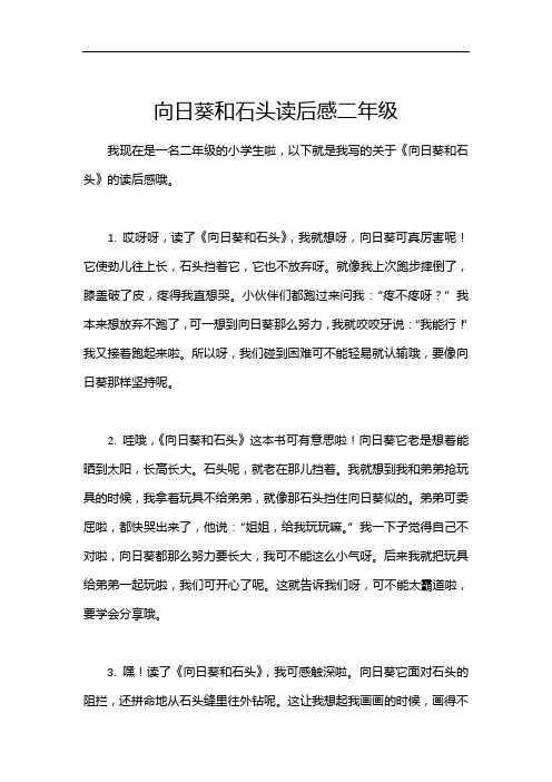 向日葵和石头读后感二年级