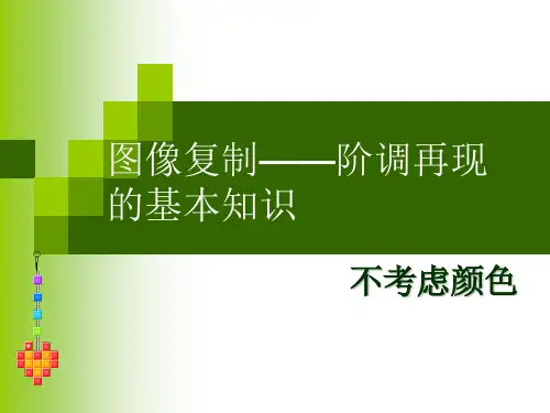3.2.1印前图像阶调再现的基本知识