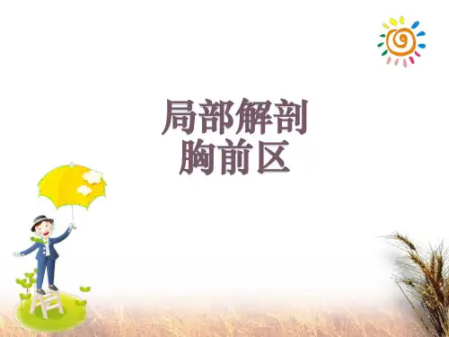 局部解剖胸前区ppt课件
