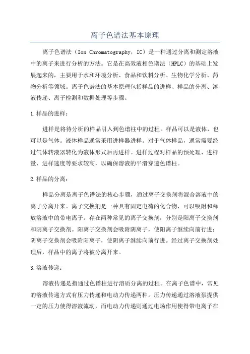 离子色谱法基本原理