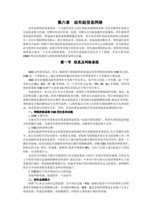 CRH5动车组信息网络