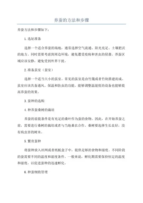 养蚕的方法和步骤