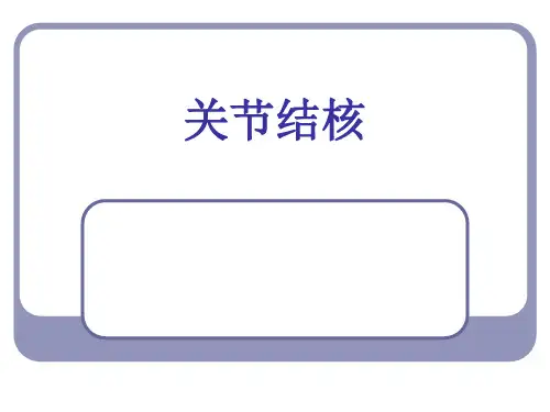 --关节结核影像学ppt课件