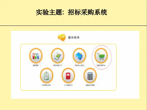 采购招标系统ppt课件