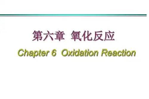 第六章  氧化反应2