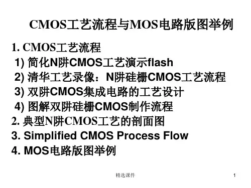 CMOS工艺流程.版图.剖面