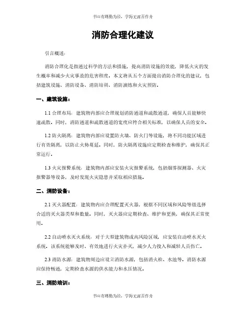 消防合理化建议