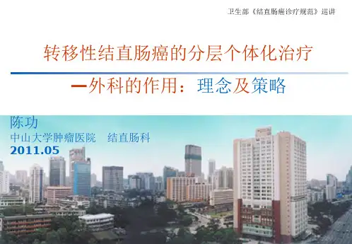 肠癌肝转移治疗策略-陈功