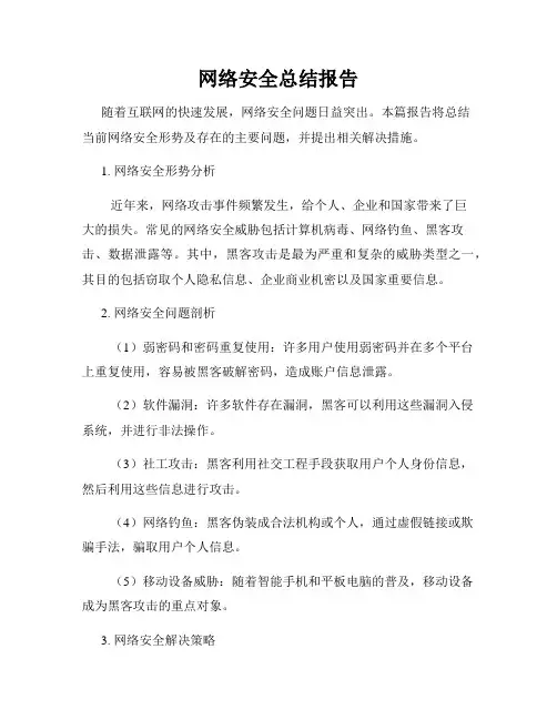 网络安全总结报告
