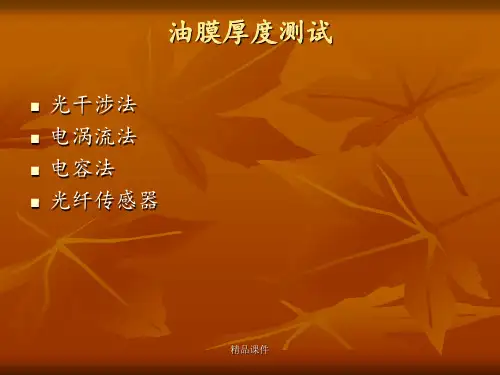 油膜厚度测试
