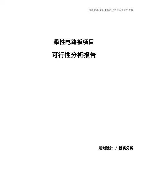 柔性电路板项目可行性分析报告