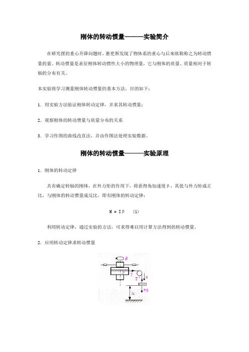 刚体的转动惯量