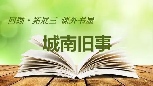 人教版六年级语文上册《 回顾·拓展三 课外书屋》优质课课件_9