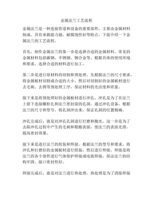 金属法兰工艺流程