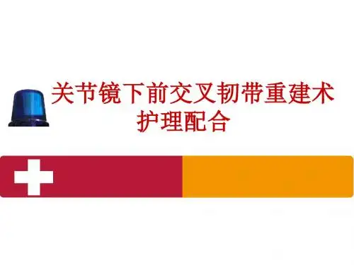 膝关节镜下前交叉韧带重建的手术配合  ppt课件