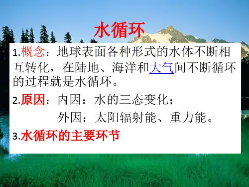 水循环及地理意义