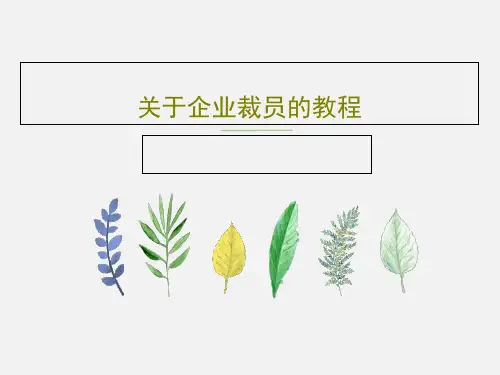 关于企业裁员的教程16页PPT