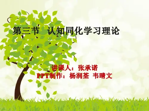 第三节   认知同化学习理论