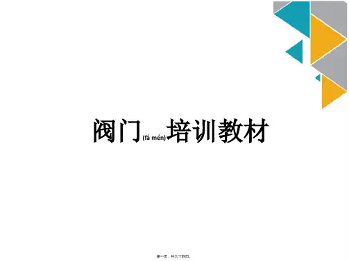 阀门培训教材(ppt版)