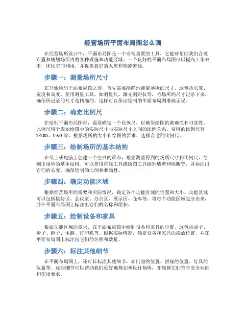 经营场所平面布局图怎么画