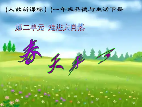 《春天来了》 ppt课件