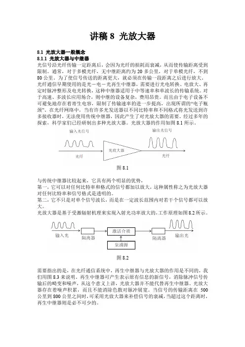 第八章 -2012- 光放大器
