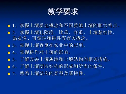 土壤的物理性质