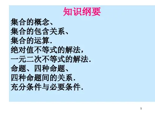 《集合与简易逻辑》PPT课件