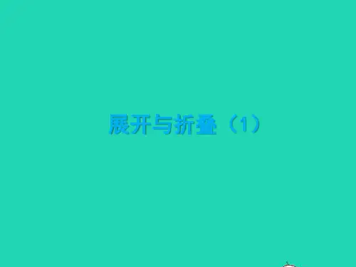六年级数学上册第一章丰富的图形世界2展开与折叠(1)课件鲁教版五四制