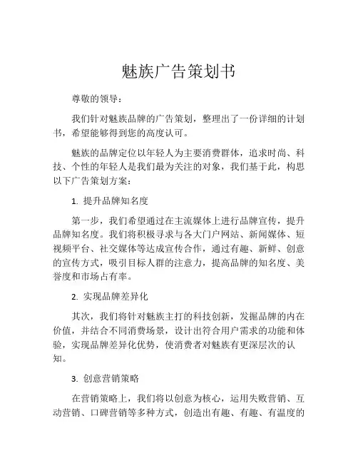 魅族广告策划书