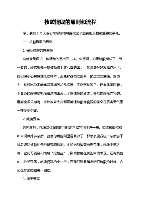 核酸提取的原则和流程