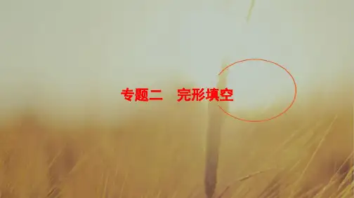 2018版高考英语二轮江苏专用课件：第1部分 专题2 技法1 利用上下文暗示解题 精品