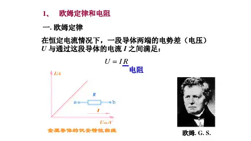高二物理竞赛欧姆定律和电阻课件