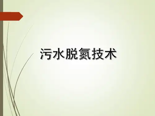污水脱氮除磷工艺