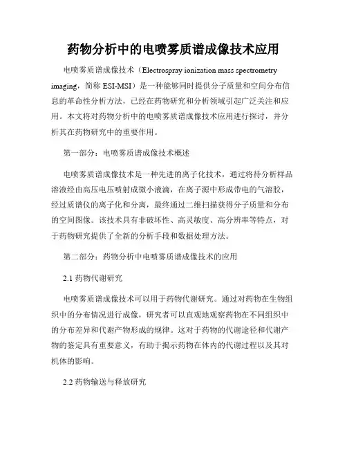 药物分析中的电喷雾质谱成像技术应用