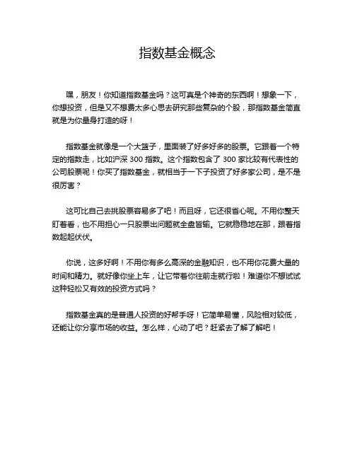 指数基金概念