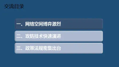 网络安全形势及政策解析