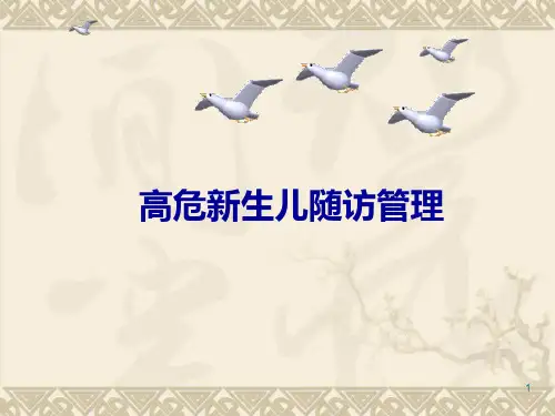 高危新生儿随访PPT课件